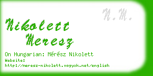 nikolett meresz business card